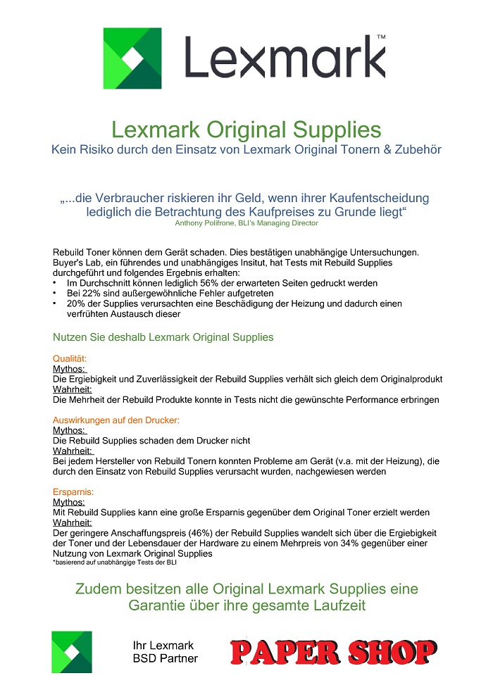Flyer LexmarkSupplies